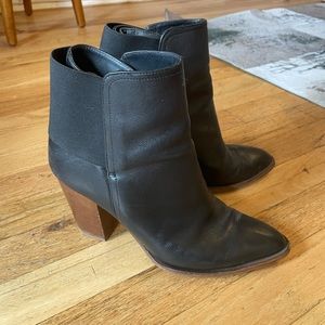 Vince. High heel black booties